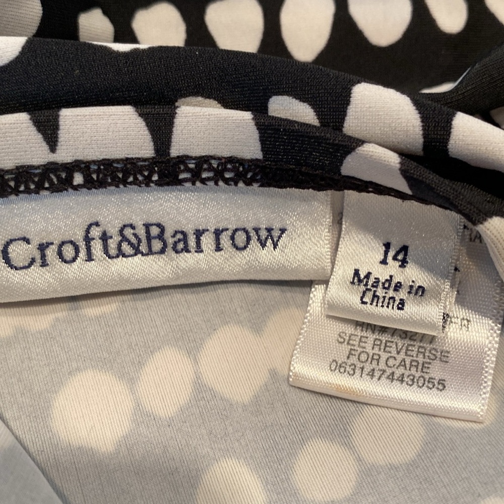 Croft & Barrow B/W Swim Tankini - Picture 4 of 6